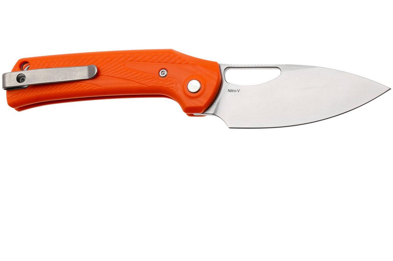 Reate PL-XE Stonewashed Nitro-V, Orange G10, zakmes