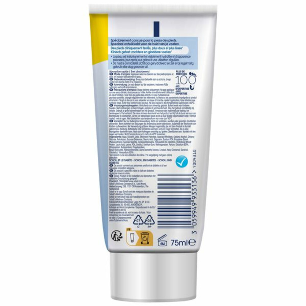 Scholl Voetcrème Intense Hydratatie75 ml