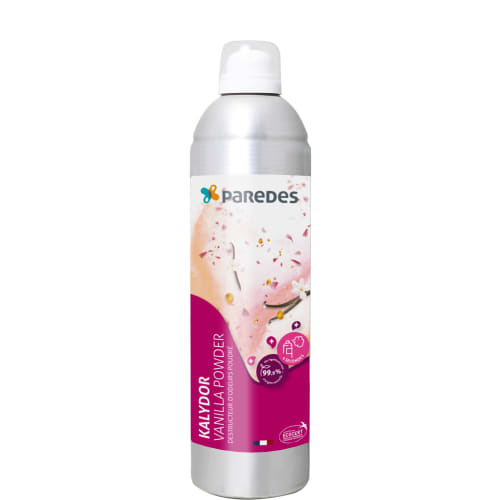 Désodorisant destructeur d'odeurs ecocert poudré Kalydor Vanilla Powder aérosol de 400ml Paredes