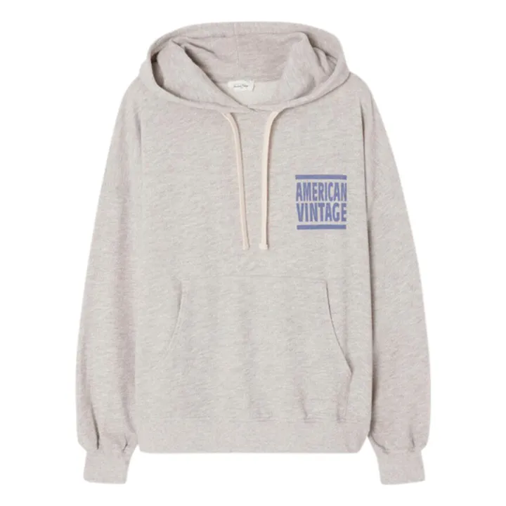 American Vintage Sweat Capuche Zofbay | Gris chiné