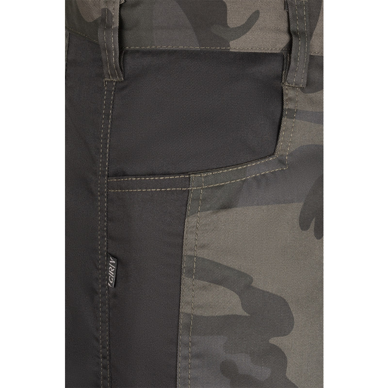 Cerva werkbroek camouflage met kniezakken L groen