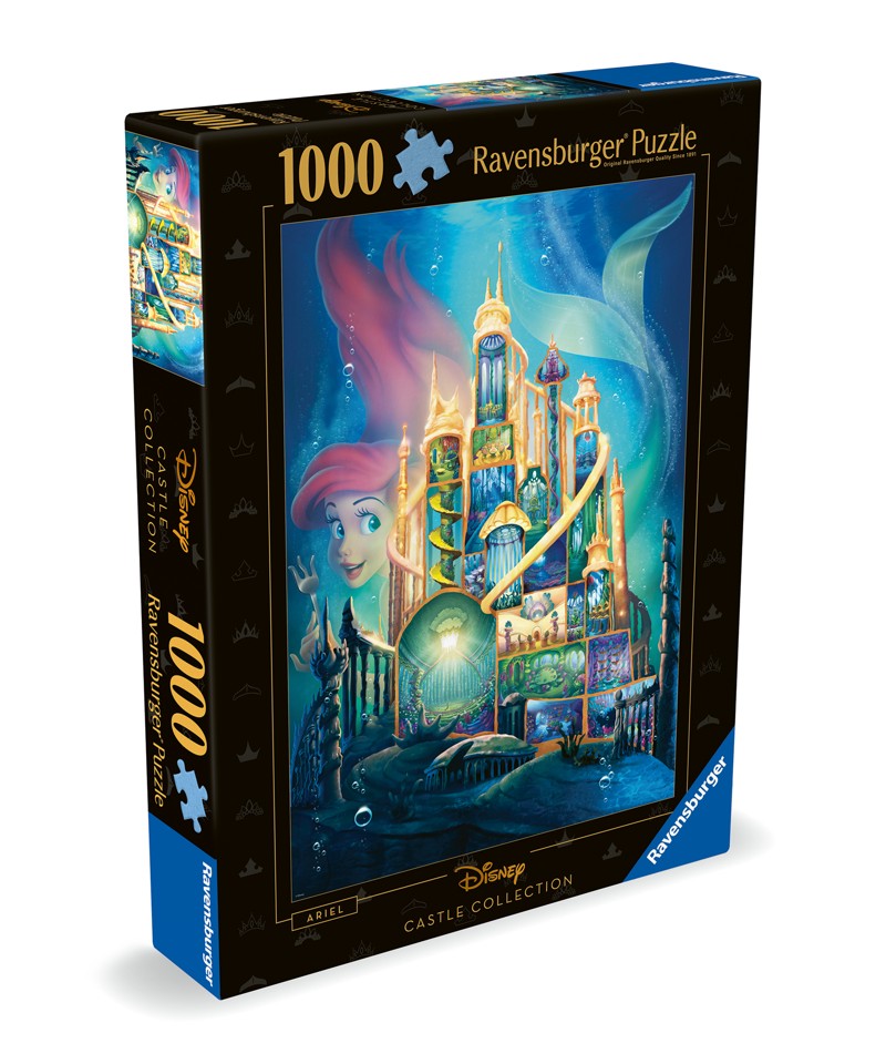 Ravensburger - Puslespil Disney Castles Ariel 1000 brikker