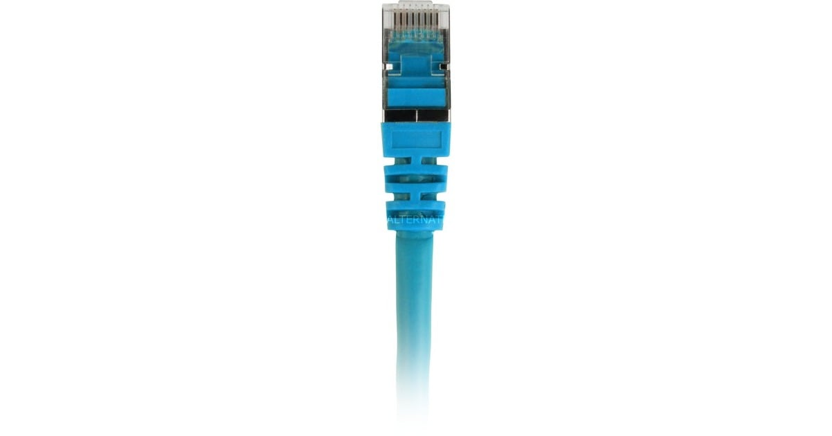 SharkoonPatchkabel SFTP, RJ-45 met Cat.7a  (Blauw, 2 meter, Ruwe kabel)