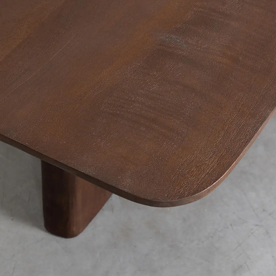 LABEL51 Eetkamertafel Scott - Espresso - Mangohout