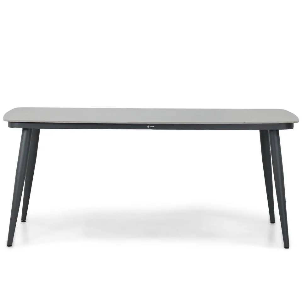 Tuinset 4 personen 180 cm Aluminium/wicker Taupe Coco Nathan/Vienna