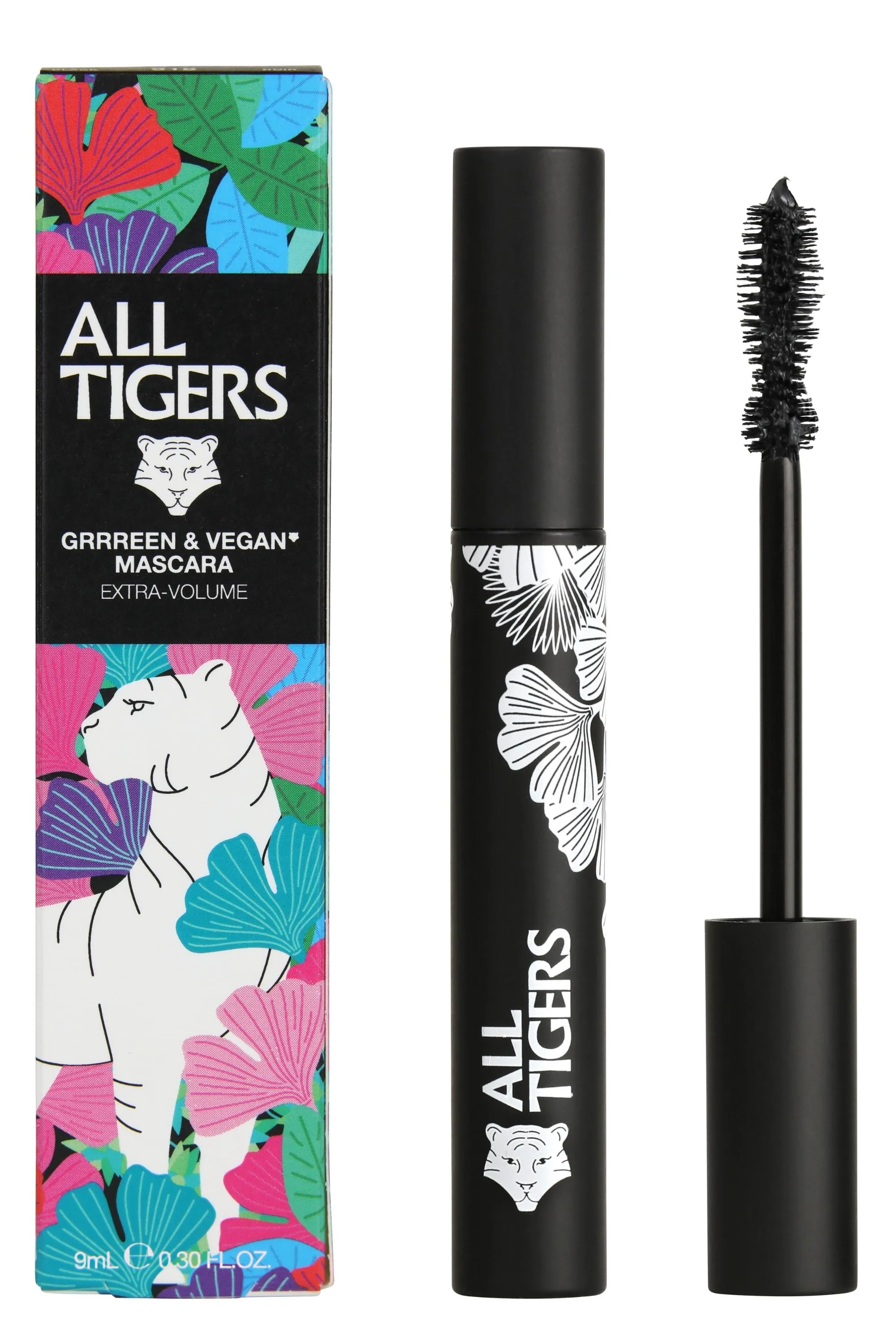 All Tigers Mascara noir Extra-Volume naturel & vegan-9 ml