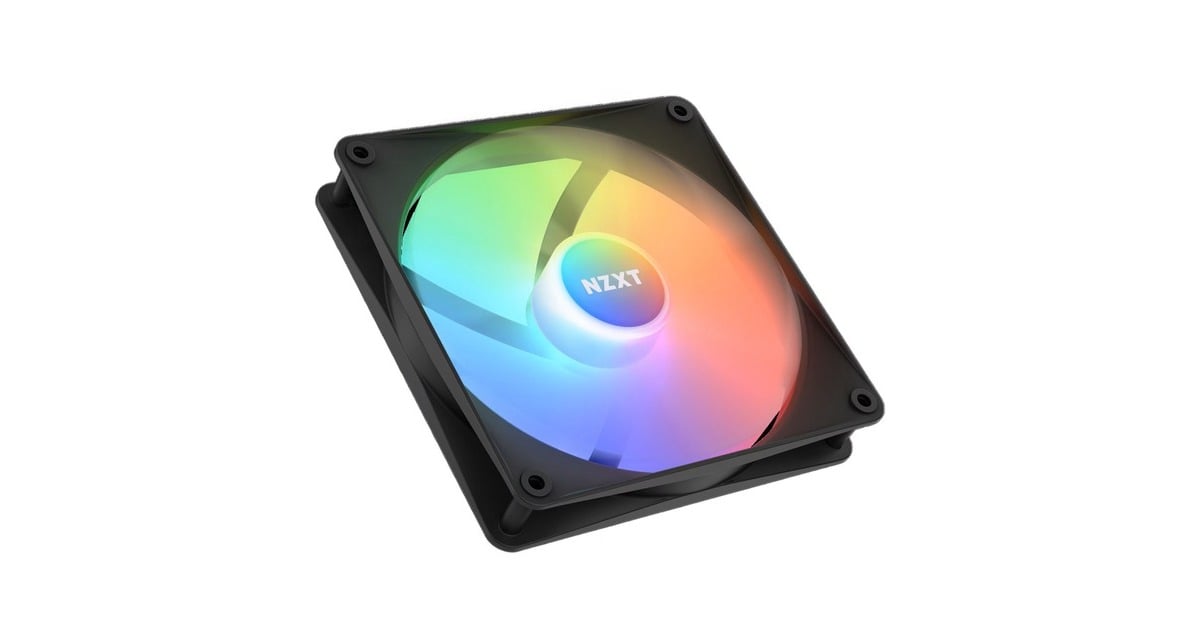NZXTF140 RGB Core case fan  (Zwart, 140 x 140 x 26 mm, PWM, zonder controller)