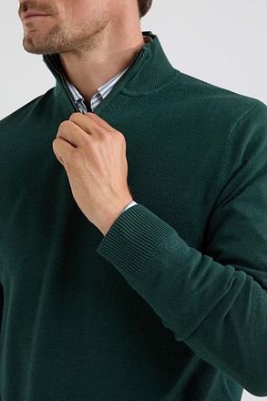 McGregor Half Zip Trui Merinowol Blend Pine Groen MM242.1204.01-5005 kopen
