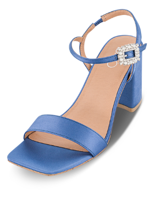B&CO Damesandal med hæl Blå 4214101650