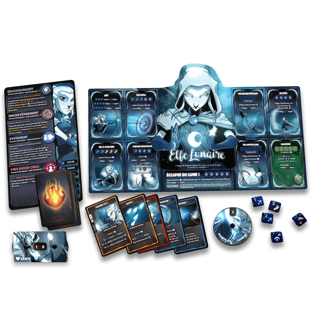 Dice Throne - Barbare VS Elfe Lunaire