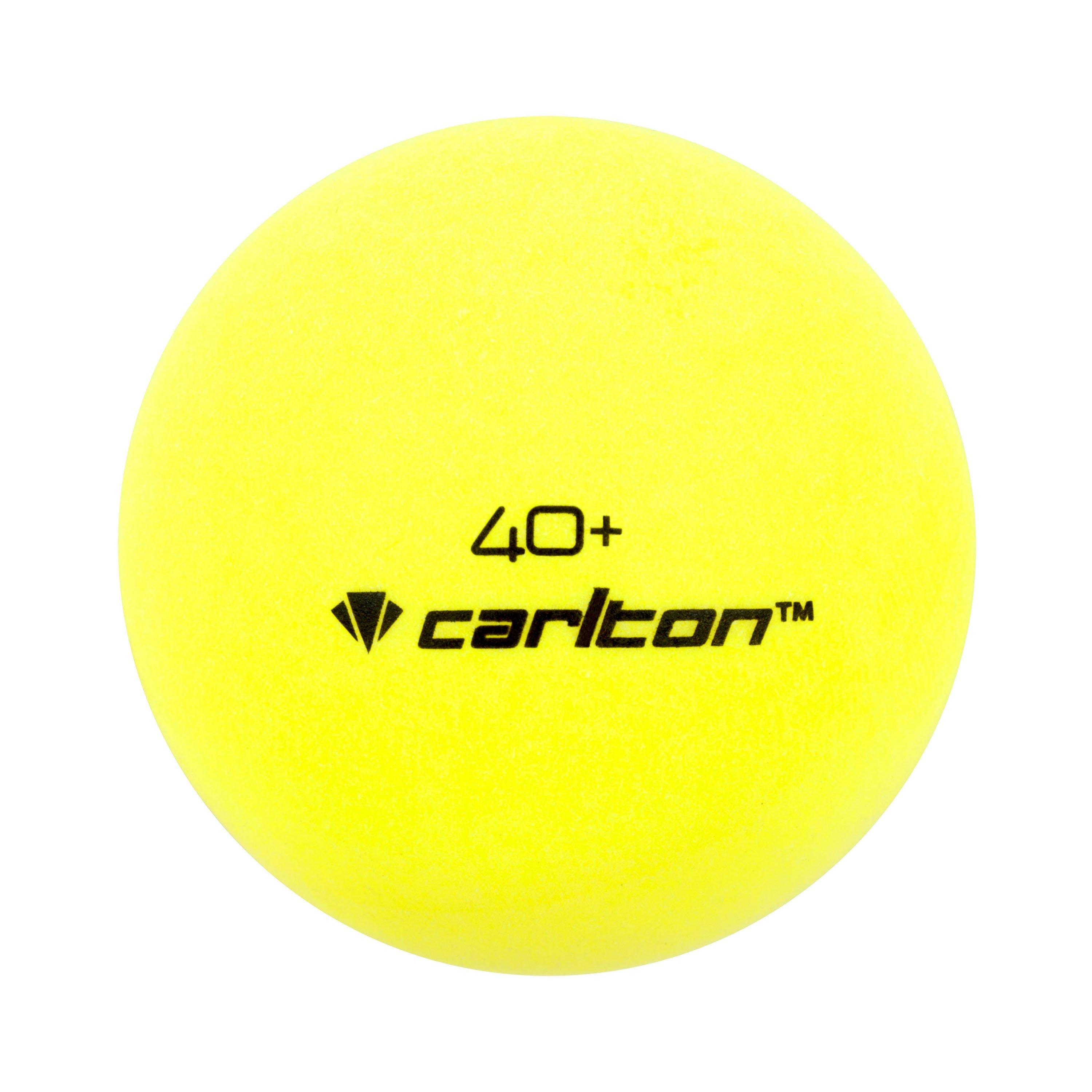 Carlton Neon Glow Table Tennis Balls 6 Pack Adults
