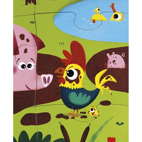 Puzzle Tactile Ferme - JANOD