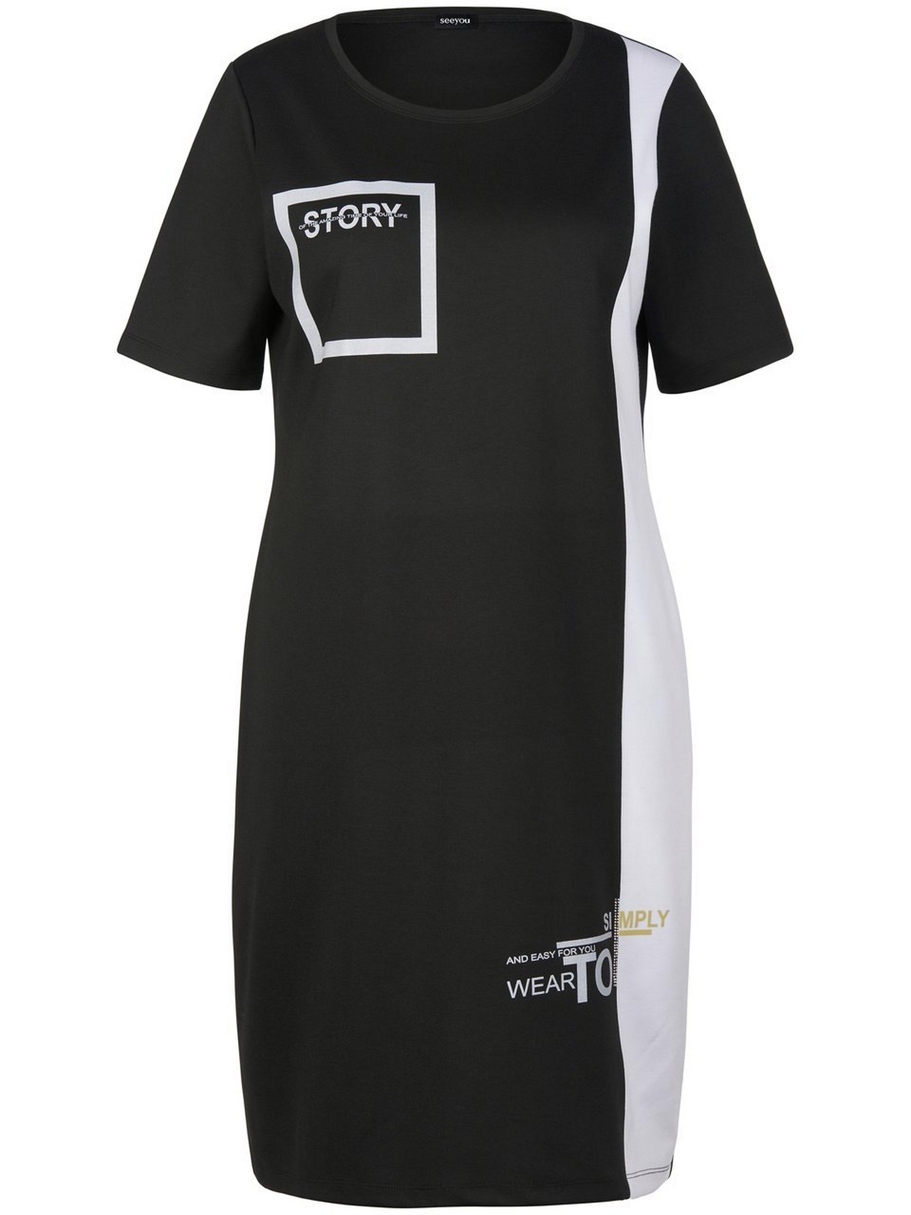 Jersey-Kleid mit 1/2-Arm