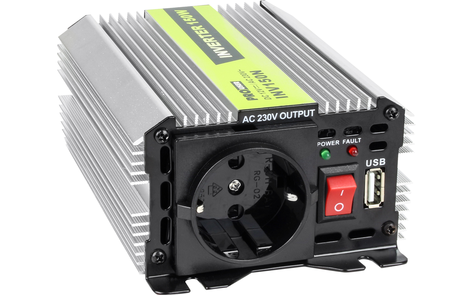 ProUser INV150 Spannungswandler Modifizierte Sinuswelle 12 V auf 230 V / 150 W
