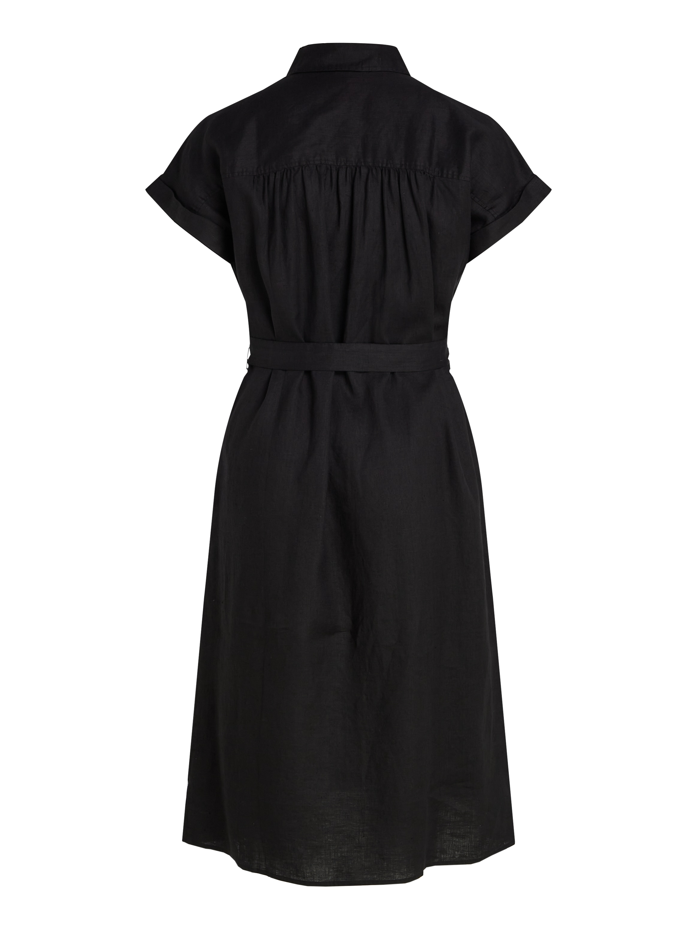 Tommy Hilfiger Curve Midikleid »CRV ESS LI BELTED S/S MIDI DRESS« in Grossen Grössen, mit Gürtel, Logostickerei