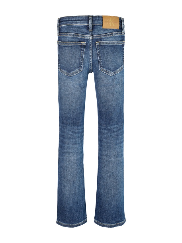 Calvin Klein Jeans Bootcut-Jeans »MR FLARE DARK BLUE VISUAL DENIM« für Kinder bis 16 Jahre mit Logopatch