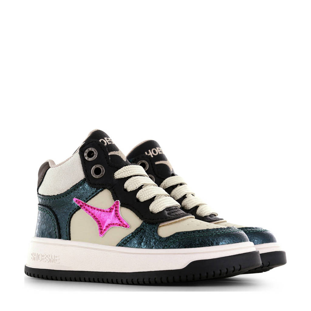 Shoesme sneakers groen/fuchsia