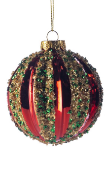 Beau Deco Glass Gitter Stripe Ball