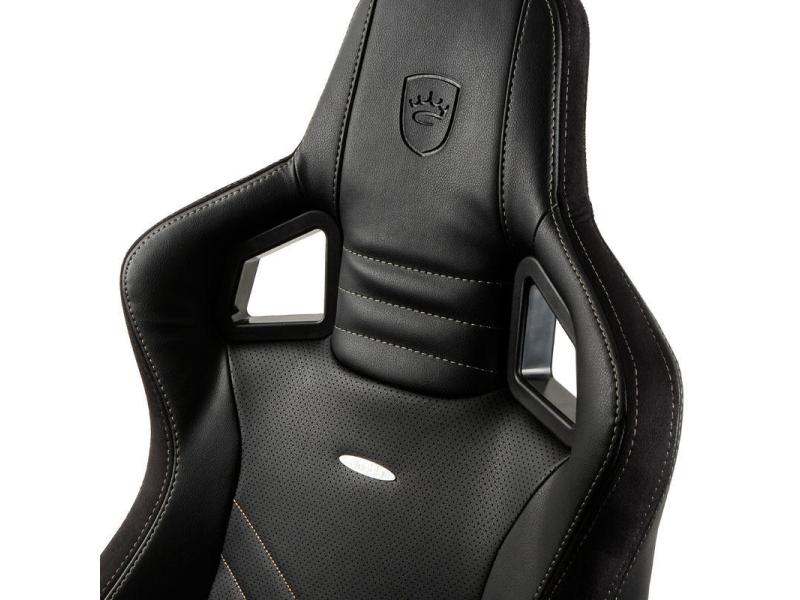 noblechairs Gaming-Stuhl EPIC Schwarz/Gold Besonders bequemer Computersessel, Mercedes-AMG Petronas Motorsport Edition