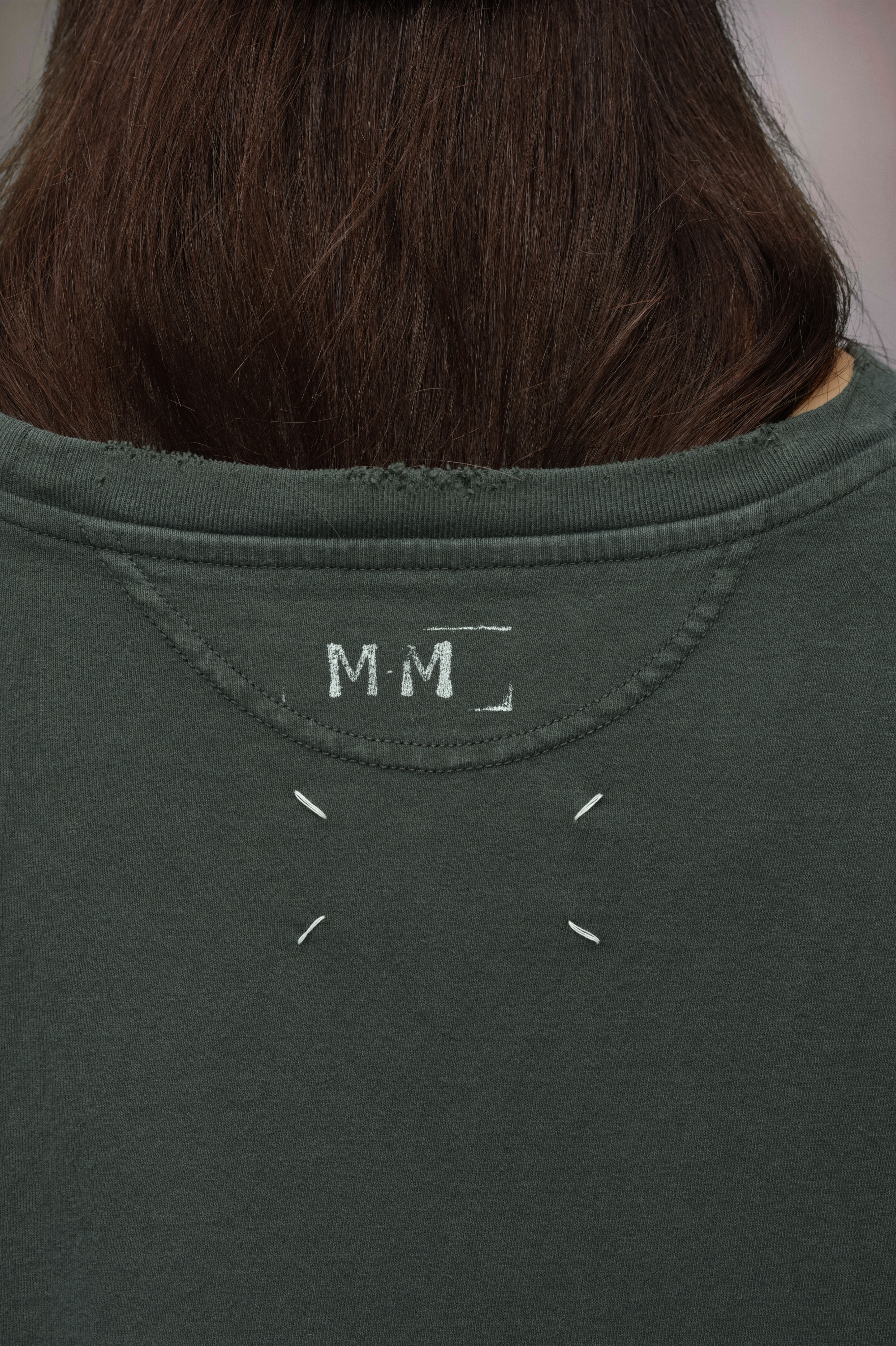 Haut à logo estampillé Noir