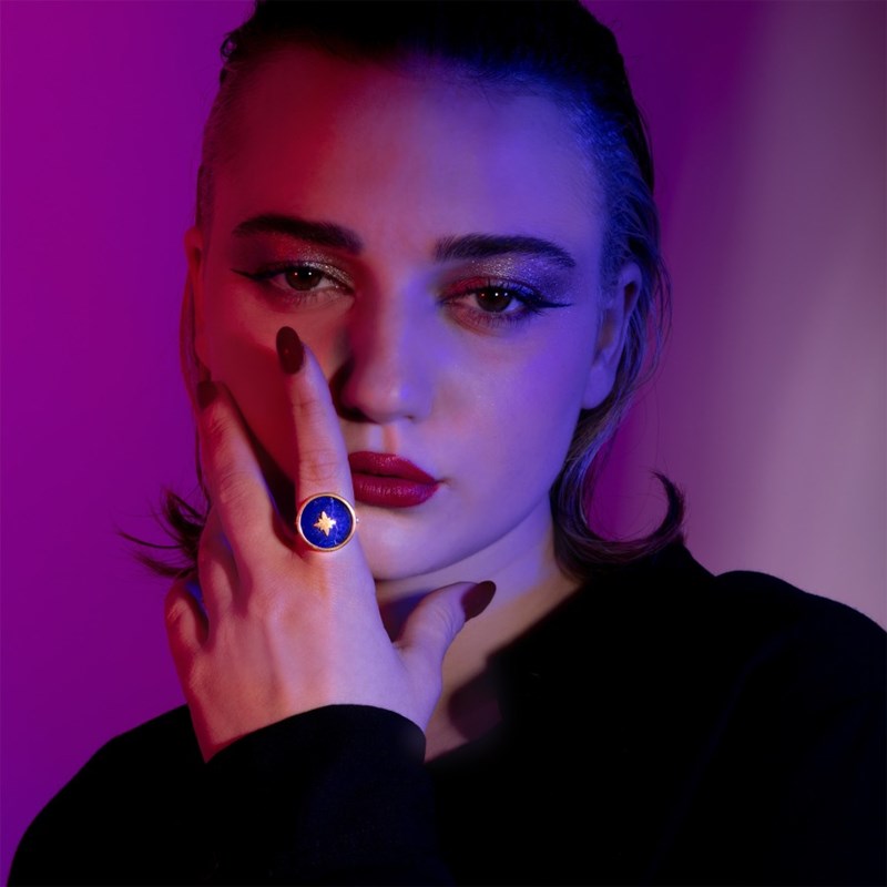 Bague Reine lapis