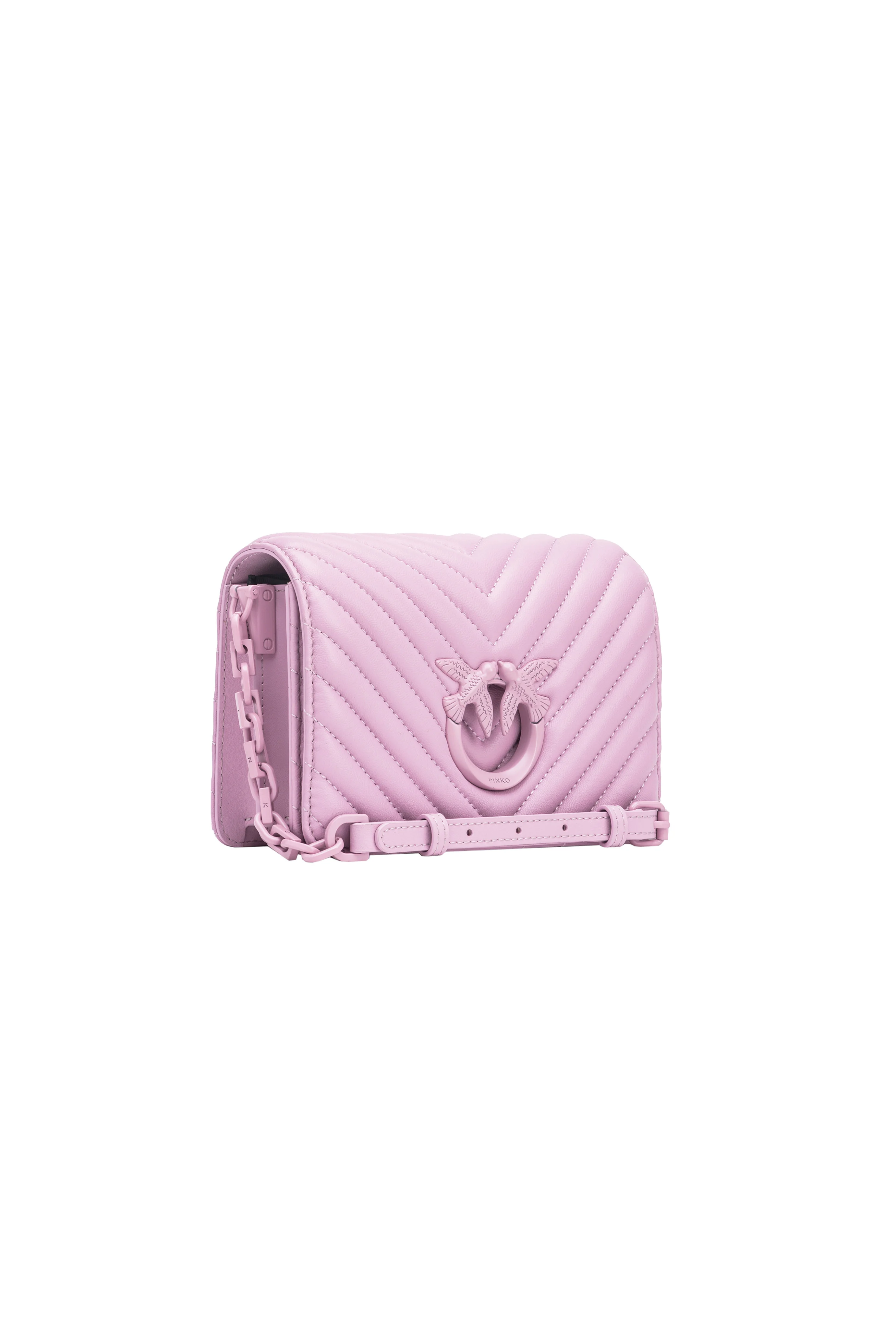 Mini love bag click color block | Violet
