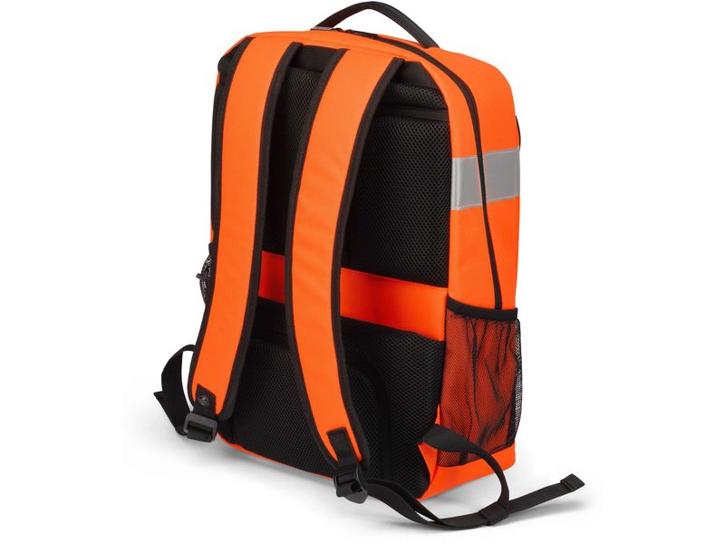 DICOTA Rucksack Hi-Vis 24 l – Orange Maximale Sichtbarkeit und Arbeitssicherheit für den Outdoor-Einsatz