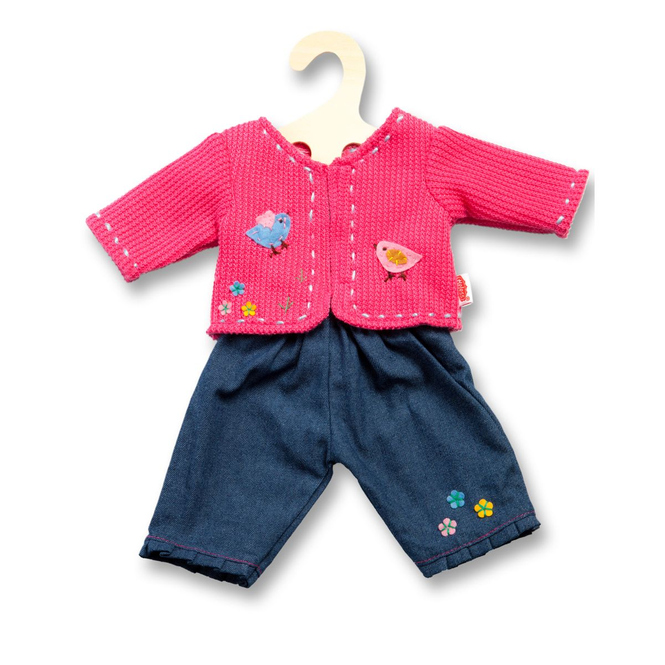 Puppenjacke mit Jeans - Größe 35 - 45 cm - 1 Stück