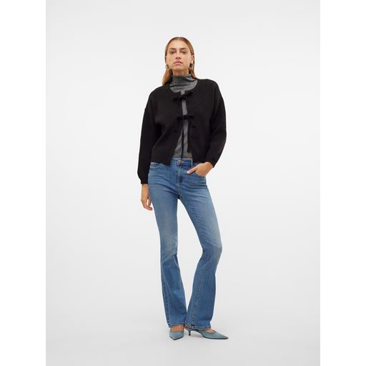 Vero Moda Bow Tie Cardigan, Black, M