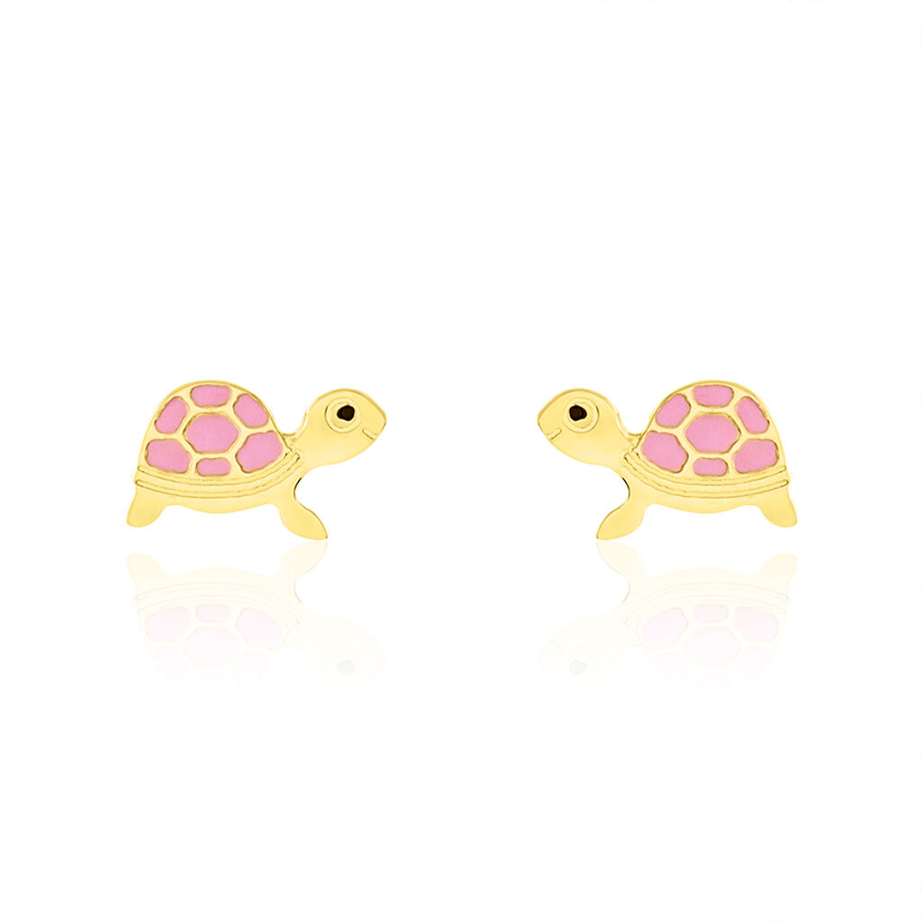 Boucles D'oreilles Puces Cali Tortue Or Jaune