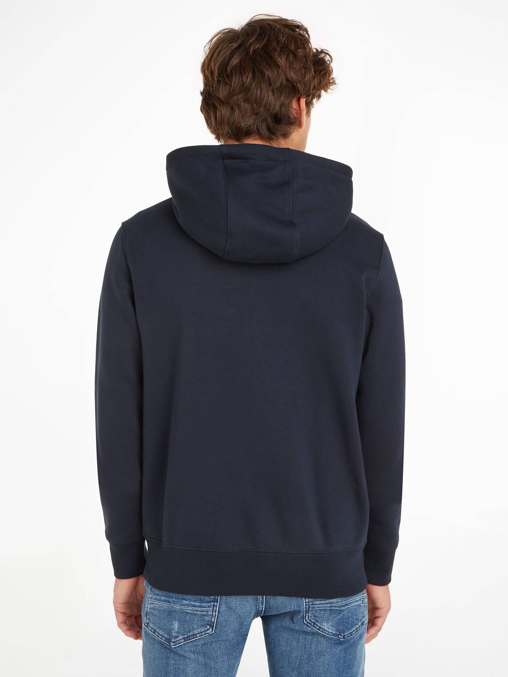 Tommy Hilfiger| Herren Kapuzenjacke SPLIT GLOBAL STRIPE ZIP HOODY