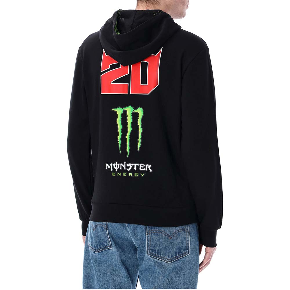 Fabio Quartararo - Sweat zippé à capuche Dual FQ20 Monster Noir / Vert