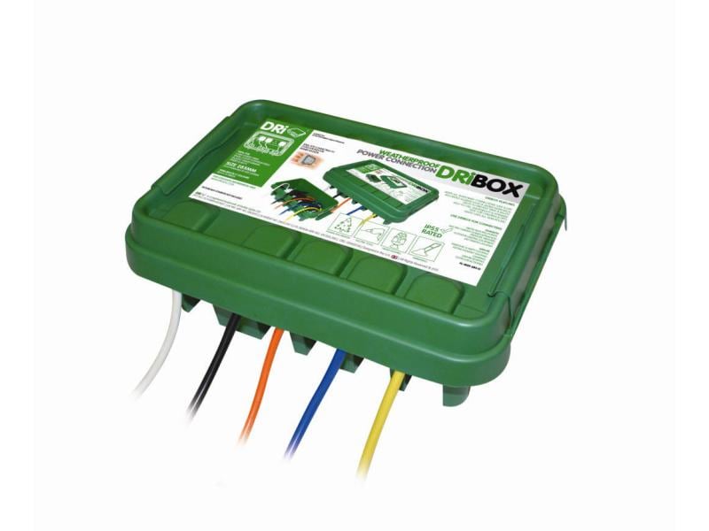 DRiBox Kabelbox 150 x 285 x 110 mm Schutzbox für elektronische Leitungen «mittel», grün