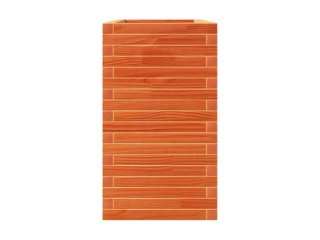 Jardinière bac lit surélevé bois marron 110 x 40 x 72.5 cm 02_0038437