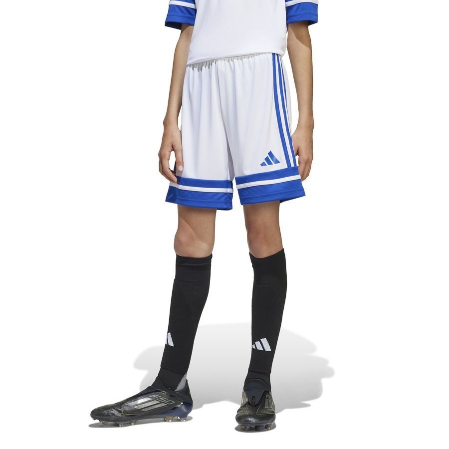adidas Short Squadra 25 - Blanc/Bleu Enfant