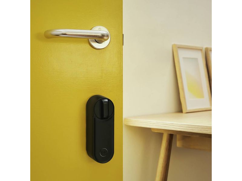 Yale Linus L2 Smart Lock K-Kit, Schwarz Intelligentes Türschloss, mit WLAN- und Bluetooth- und NFC- Verbindung