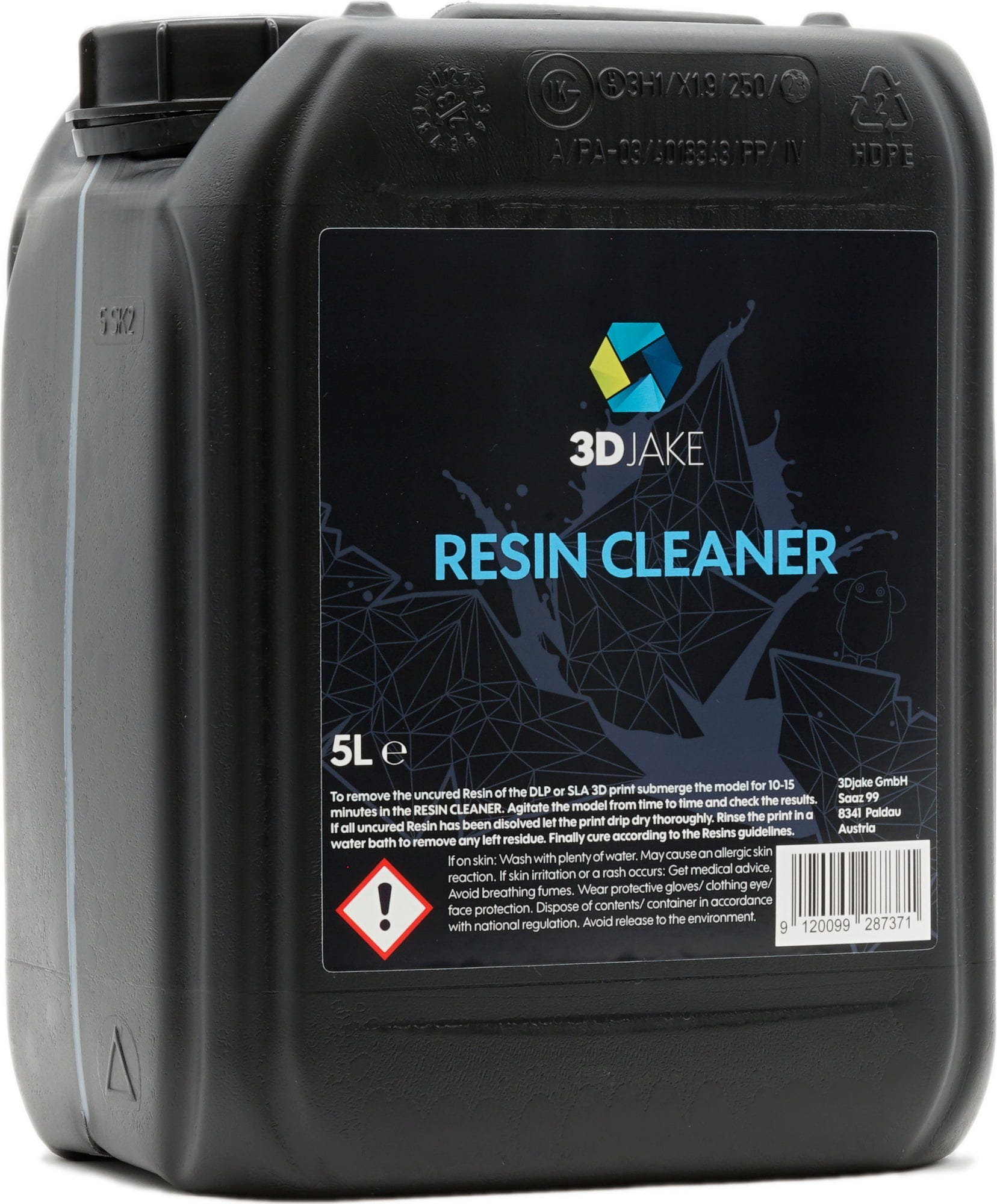 3DJAKE  Resin Cleaner, 5.000 ml    IPA Alternative für eine einfache Reinigung von Resin Modellen