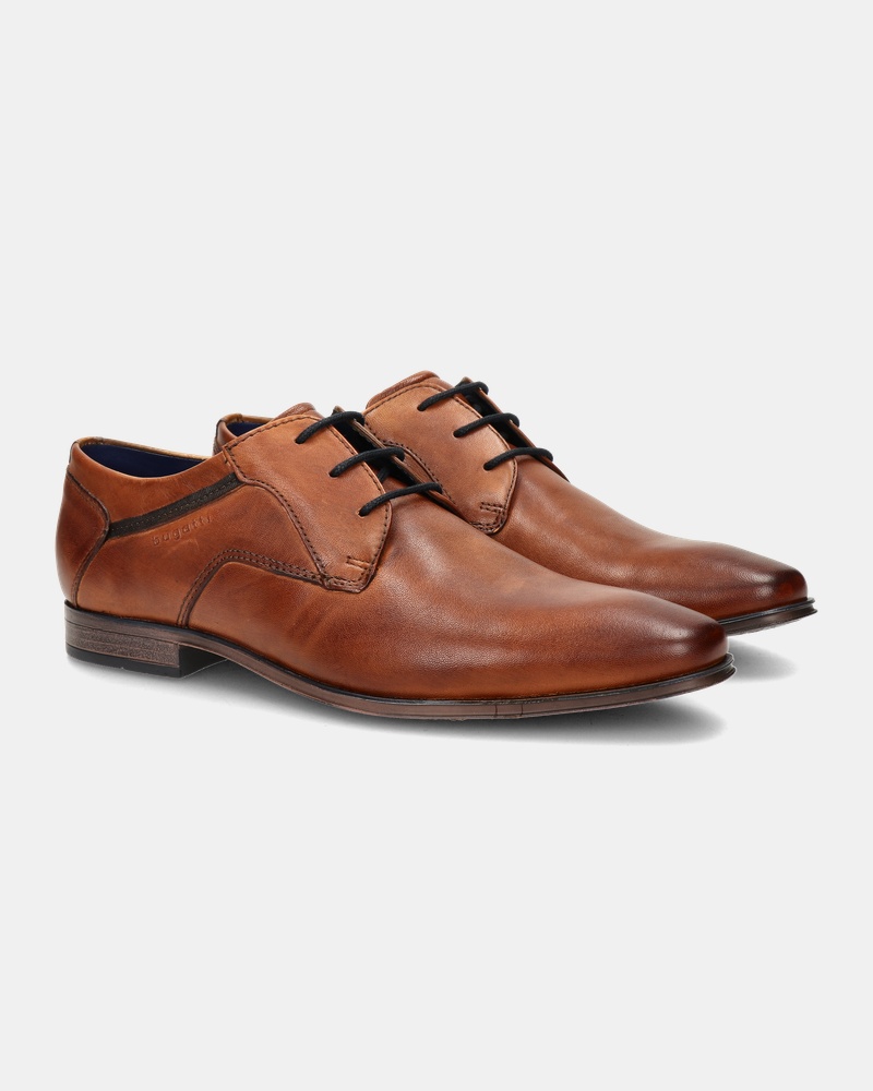 Bugatti Lage nette schoenen  - cognac