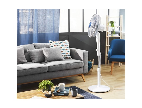 ROWENTA - Ventilateur sur pied 40cm 70w 4 vitesses blanc - vu5740f0