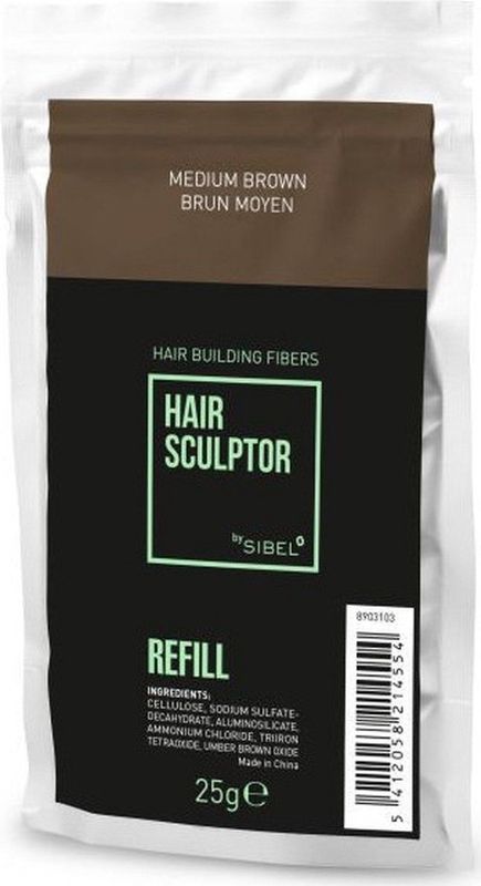Hair Sculptor vezelvulling middenbruin Sibel 25g