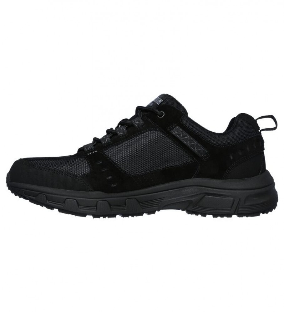 Tênis Skechers Oak Canyon em camurça preta