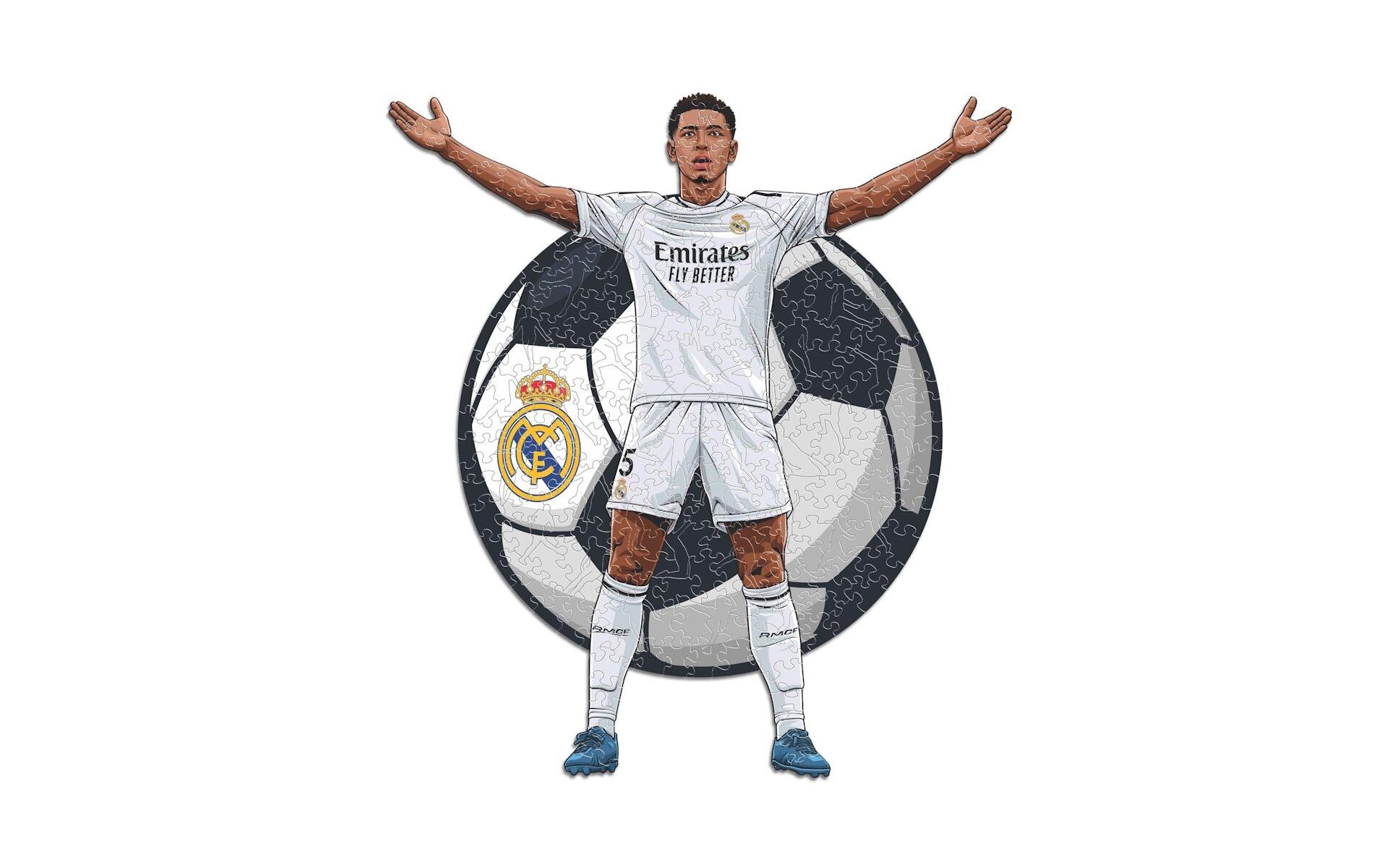Jude Bellingham – Real MadridLizenziertes Holzpuzzle, Grösse M