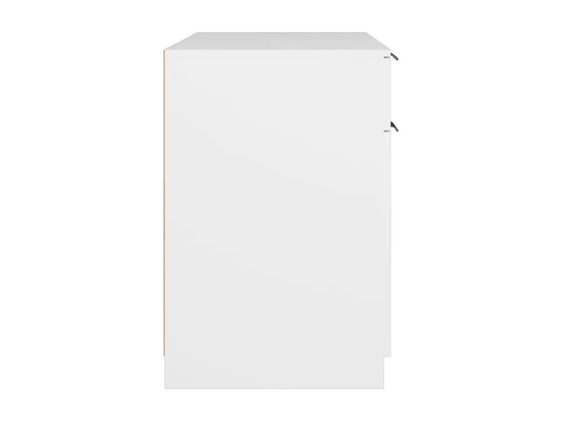 Bureau Blanc 100x50x75 cm Bois d'ingénierie