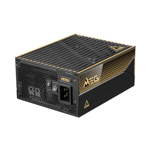MSI MEG Ai1600T PCIE5 ATX 3.1 PCIe 5.1 1600W 80 Plus Titanium Modular