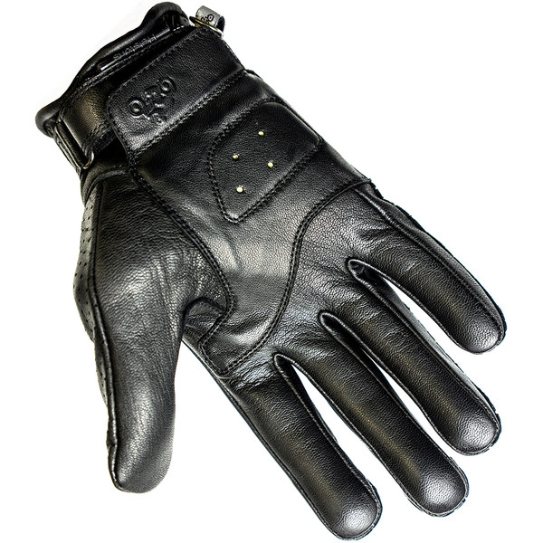 Helstons - Gants Charly Cuir Soft Perforé Noir