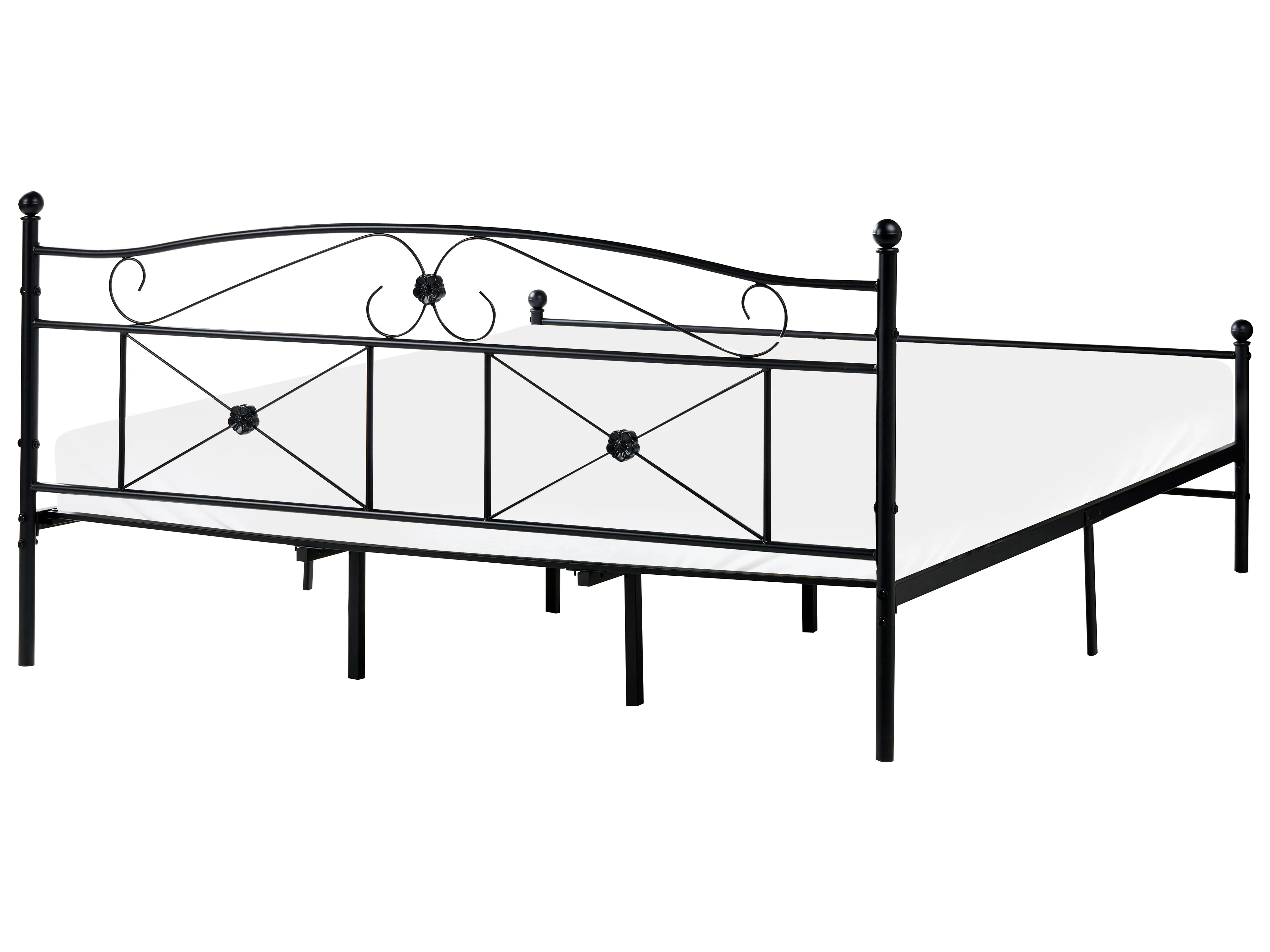 Bed Metaal RODEZ 180 x 200 cm Zwart