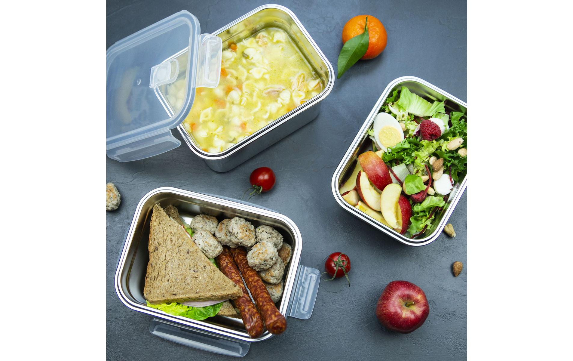 Lunchbox Safety 1500 ml, SilberAufbewahrungsbox