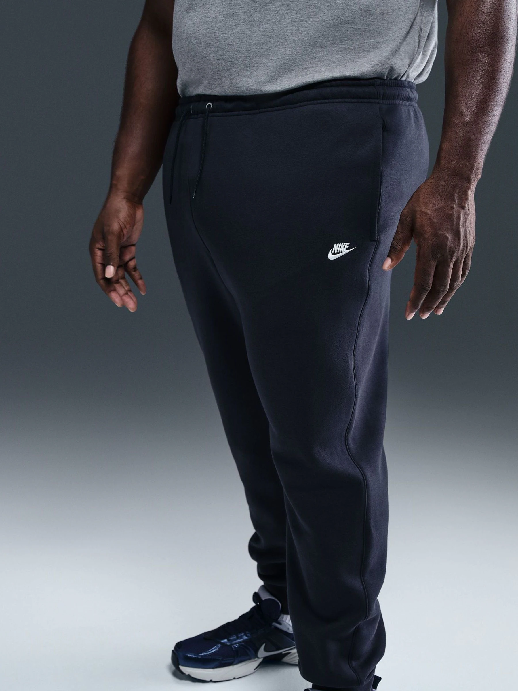 Marineblauwe Obsidian - Nike Club fleece joggingbroek