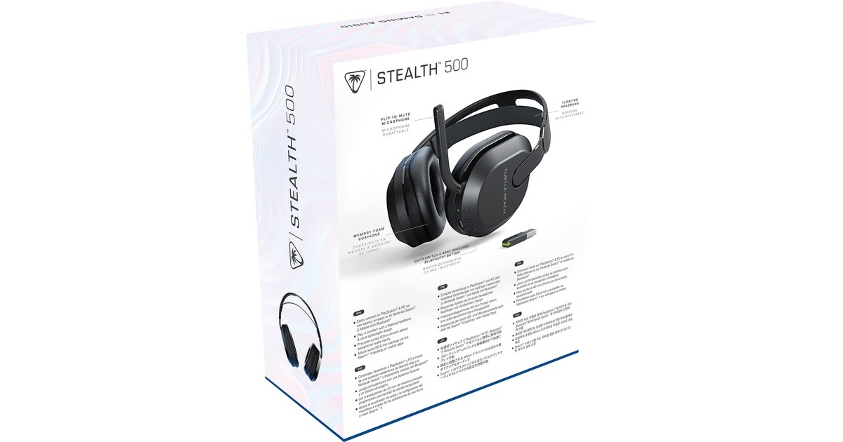 Turtle BeachStealth 500 over-ear gaming headset  (Zwart, PlayStation 4 / 5, iOS, Android, Pc, Nintendo Switch)