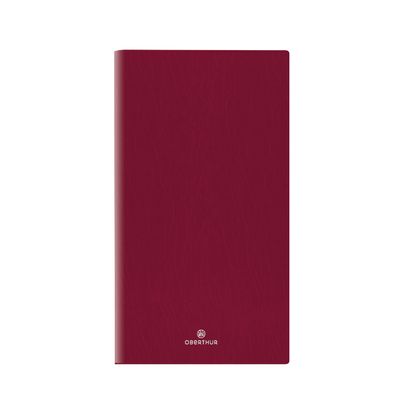 Agenda de poche Odessa - 1 semaine sur 2 pages - 9,5 x 17 cm - bordeaux - Oberthur
